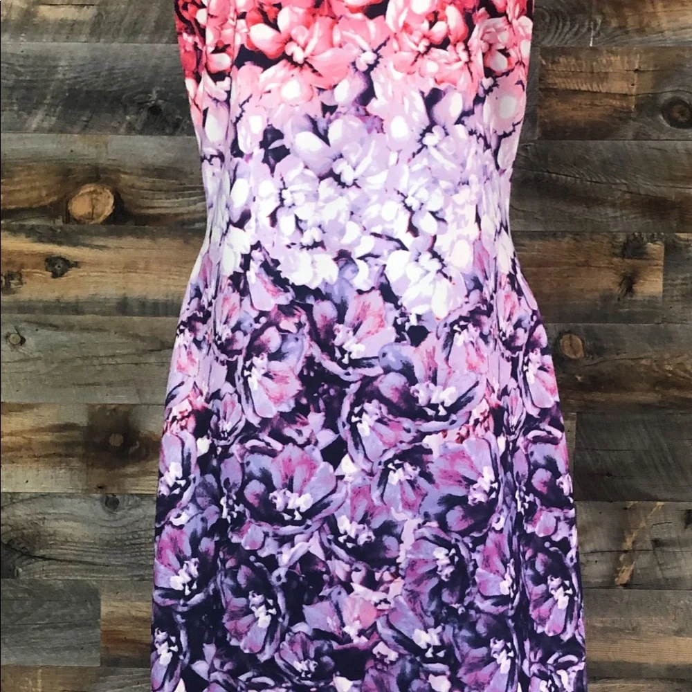 Vince Camuto Floral Sleeveless Dress w/Zipper Back - Picture 7 of 14
